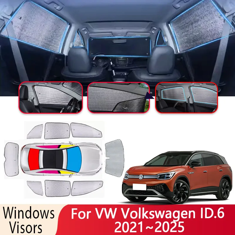 Солнцезащитный козырек 8X для VW Volkswagen ID.6 2021 ~ 2025 2023 2024, солнцезащитный козырек для лобового стекла автомобиля, теплоизоляция, автозапчасти, фотозащита от солнца
Солнцезащитный козырек 8X для VW Volkswagen ID.6 2021 ~ 2025 2023 2024, солнцезащитный козырек для лобового стекла автомобиля, теплоизоляция, автозапчасти, фотозащита от солнца