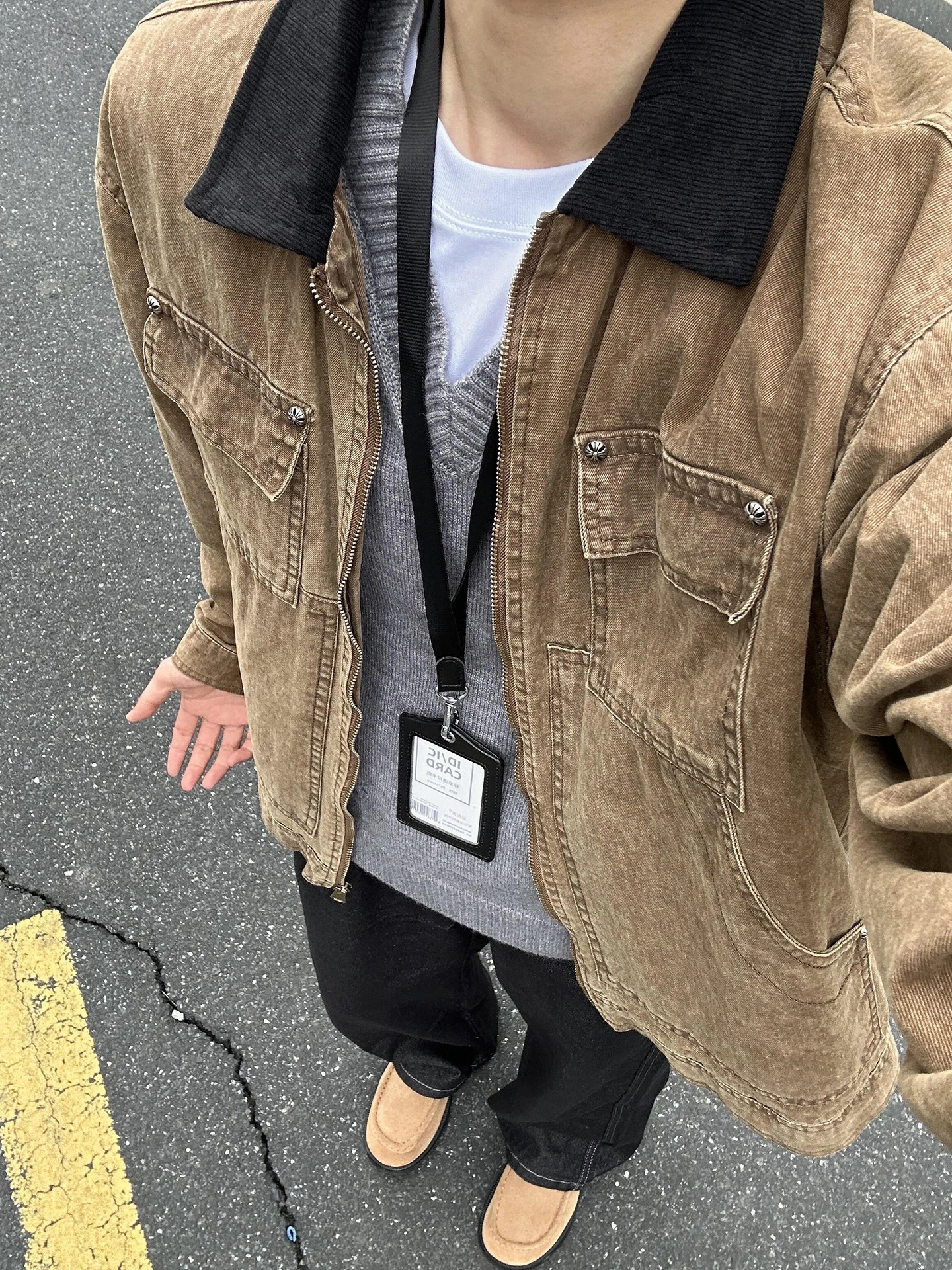 Men's Workwear Jaet with Multiple kets High Street Sle Casual Haome Cleanfit Denim Jaet Autumn Wear for Teens
Men's Workwear Jaet with Multiple kets High Street Sle Casual Haome Cleanfit Denim Jaet Autumn Wear for Teens