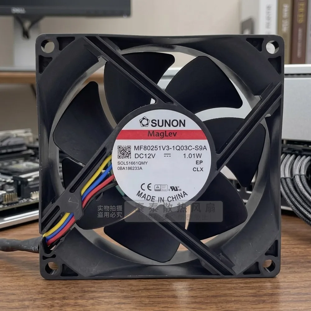 For SUNON MF80251V3-1Q03C-S9A 8025 DC12V 1.01W 8CM 4-Wire Silent Cooling Fan
For SUNON MF80251V3-1Q03C-S9A 8025 DC12V 1.01W 8CM 4-Wire Silent Cooling Fan