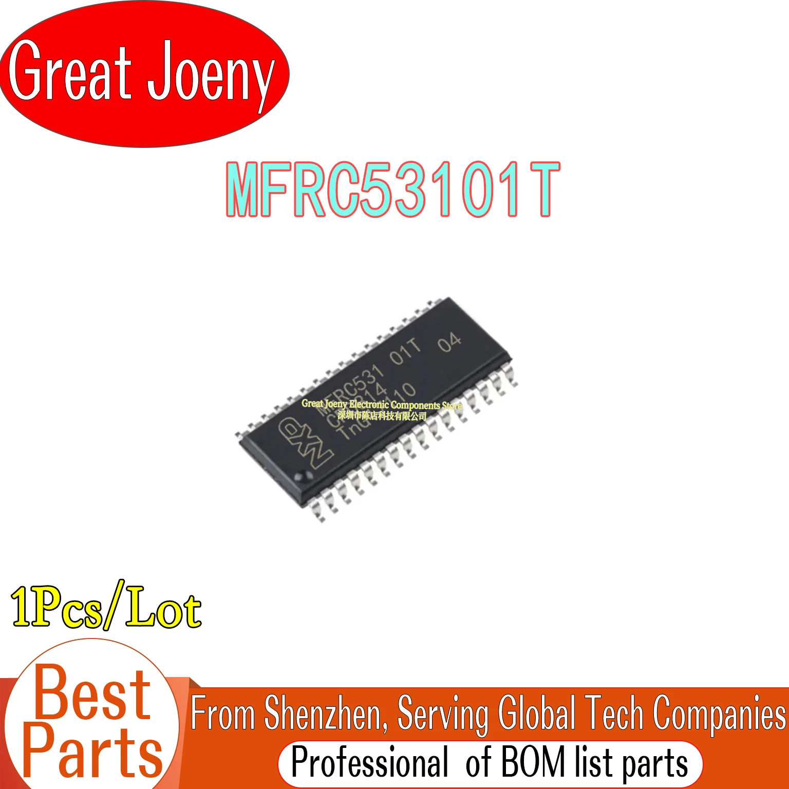 100% New MFRC53101T MFRC531 IC Chipset SOP-32
100% New MFRC53101T MFRC531 IC Chipset SOP-32
