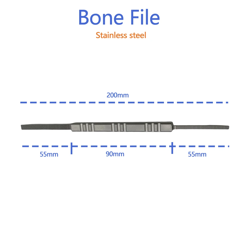 Bone File Flat Joint Rasp Stainless Steel Autoclaveable Orthopedic Surgical Instrument Veterinary Animal
Bone File Flat Joint Rasp Stainless Steel Autoclaveable Orthopedic Surgical Instrument Veterinary Animal