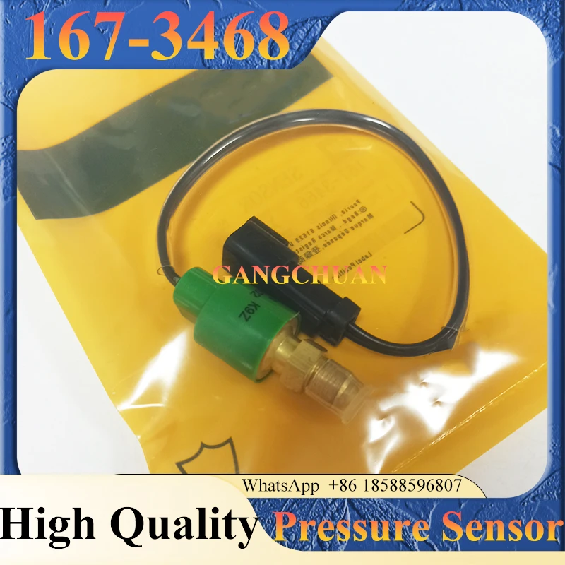 167-3468 106-0180 Pressure Sensor 1673468 1060180 for Excavator E320B E312B E318B E325B E330B E345B
167-3468 106-0180 Pressure Sensor 1673468 1060180 for Excavator E320B E312B E318B E325B E330B E345B