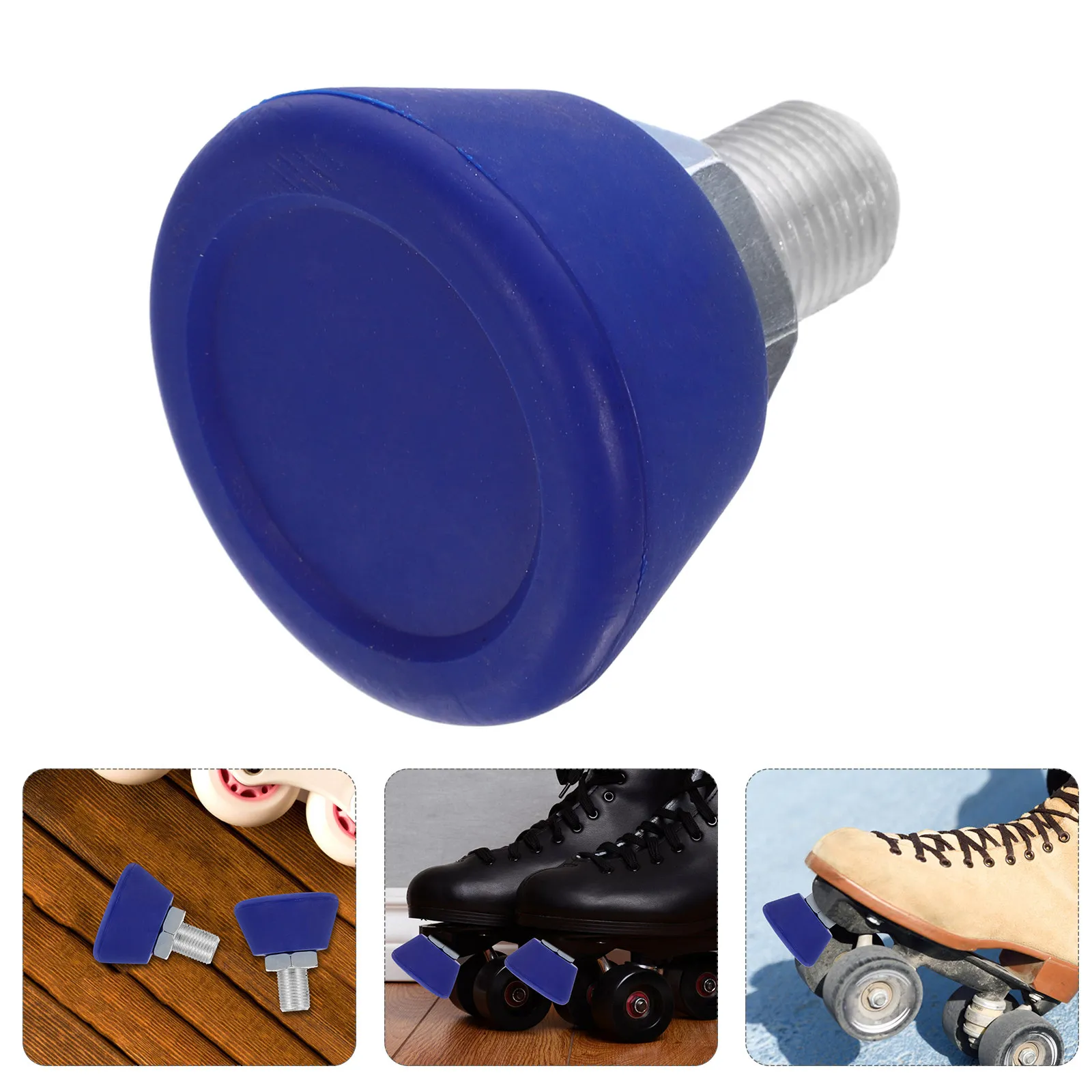 High Durability Stainless Steel Rubber Roller Skate Toe Stopper Replacement Brake Pad Simple Install Universal Fit for Most
High Durability Stainless Steel Rubber Roller Skate Toe Stopper Replacement Brake Pad Simple Install Universal Fit for Most