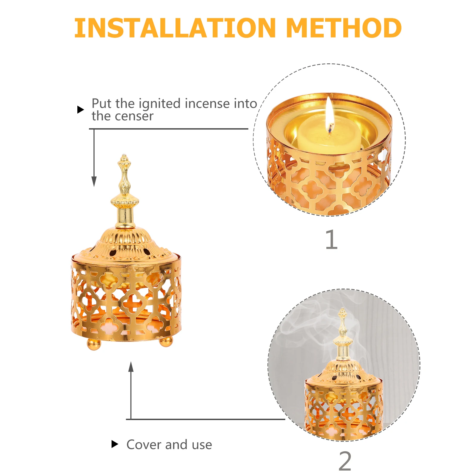 Creative Hollow Iron Aroma Burner Incense Holder Home Censer Ornament Decorative Desktop Stove For Temple Living
Creative Hollow Iron Aroma Burner Incense Holder Home Censer Ornament Decorative Desktop Stove For Temple Living