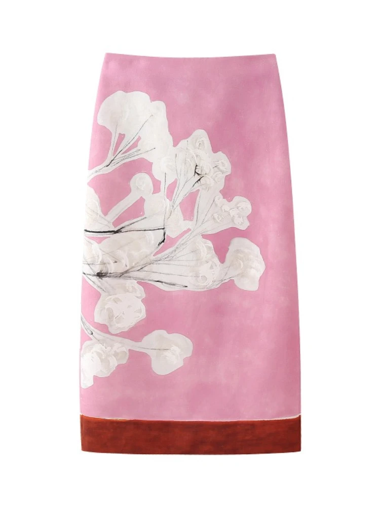 Korobov Contrast Color Print Back Split Straight Skirt Western Style Long Skirts Slim Design Women's Clothing Ropa De Mujer
Korobov Contrast Color Print Back Split Straight Skirt Western Style Long Skirts Slim Design Women's Clothing Ropa De Mujer