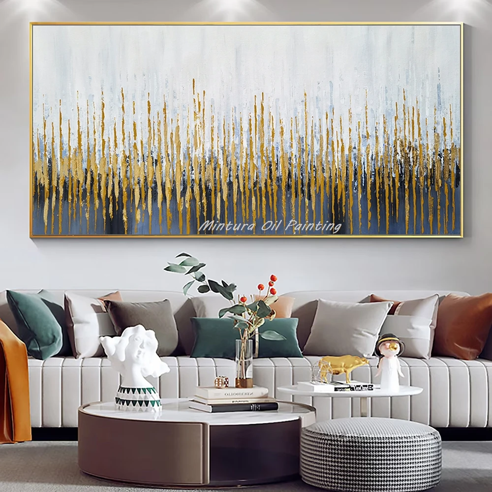 Mintura Large Handpainted Gold Abstract Oil Painting on Canvas,Modern Texture Poster,Wall Art Picture,Room Decor,Home Decoration
Mintura Large Handpainted Gold Abstract Oil Painting on Canvas,Modern Texture Poster,Wall Art Picture,Room Decor,Home Decoration