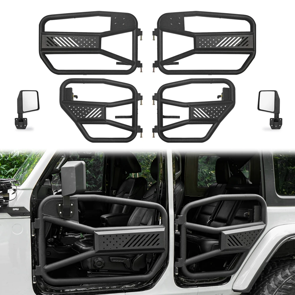 48mm Tube Doors w/Side Mirror Fit 2018-2024 Jeep JL/JLU/Gladiator JT4XE US Flag Style (4PCS)
48mm Tube Doors w/Side Mirror Fit 2018-2024 Jeep JL/JLU/Gladiator JT4XE US Flag Style (4PCS)