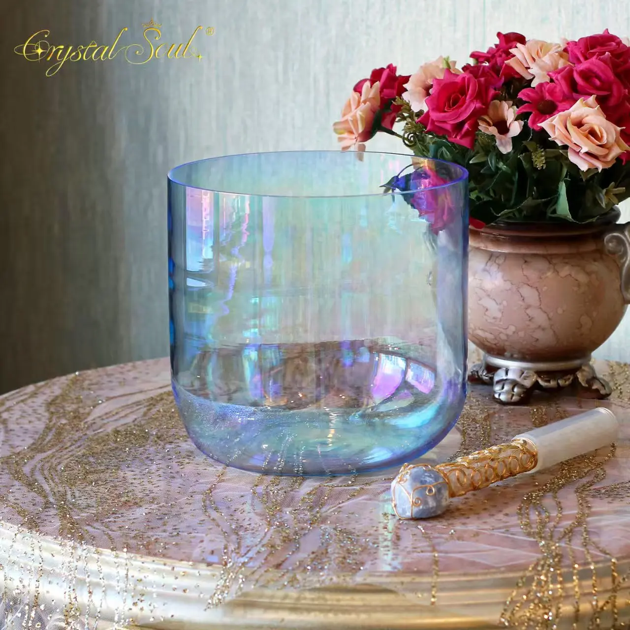 Crystal Soul High Quality Thickened Ice Blue Aurora Alchemy Crystal Bowl 432hz Crystal Singing Bowls
Crystal Soul High Quality Thickened Ice Blue Aurora Alchemy Crystal Bowl 432hz Crystal Singing Bowls