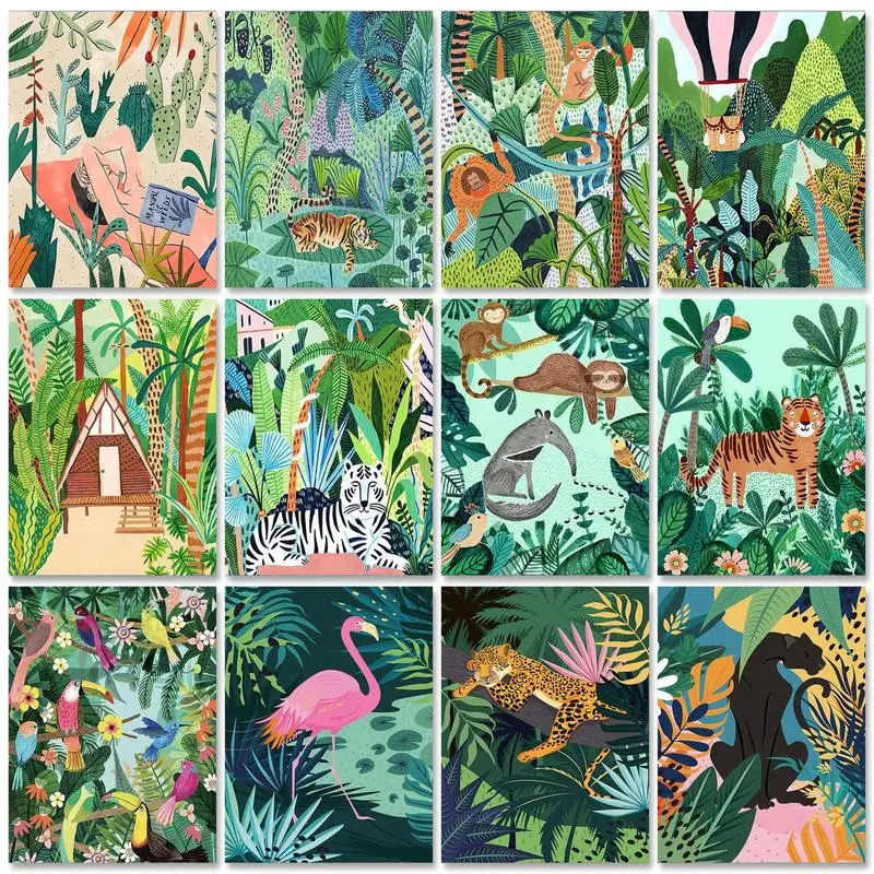 GATYZTORY Oil Paint By Numbers For Adults Abstract Girl Picture Coloring Unique Gift Handmade Artwork On Canvas Forest Landscape
GATYZTORY Oil Paint By Numbers For Adults Abstract Girl Picture Coloring Unique Gift Handmade Artwork On Canvas Forest Landscape