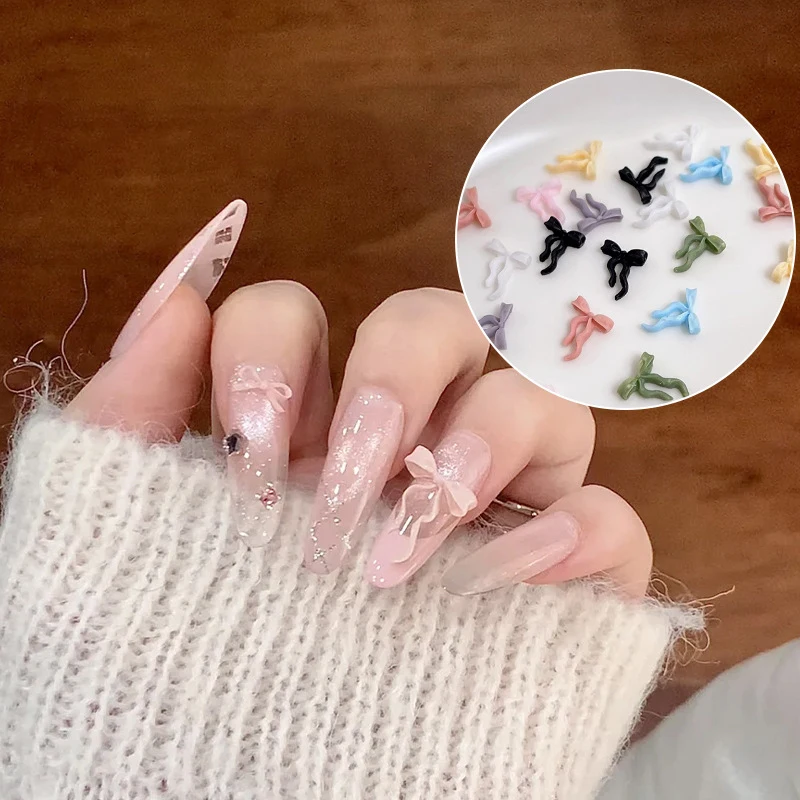50PCS Waved Ribbon Bows Nail Art Decorations Solid Color Bowknots Resin Nail Art Decorations For DIY Hairpin Nails Parts
50PCS Waved Ribbon Bows Nail Art Decorations Solid Color Bowknots Resin Nail Art Decorations For DIY Hairpin Nails Parts