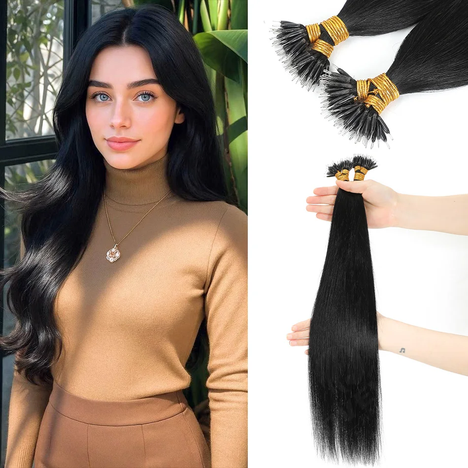 Nano Ring Human Hair Extensions Straight Weft 100% Remi Long Lasting Easy Install Individual Strands for Hair Extensions
Nano Ring Human Hair Extensions Straight Weft 100% Remi Long Lasting Easy Install Individual Strands for Hair Extensions