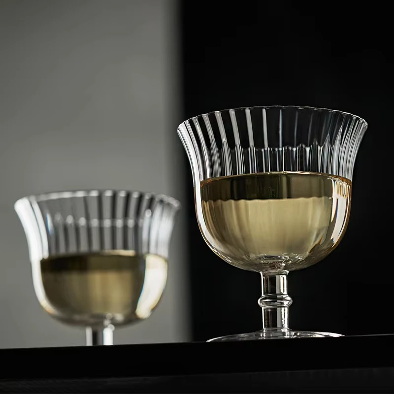 Crystal Cocktail Glasses Striped Glass Cup Bar Long Drink Goblets Cold Drink Juice Glasses for Special Occasion
Crystal Cocktail Glasses Striped Glass Cup Bar Long Drink Goblets Cold Drink Juice Glasses for Special Occasion