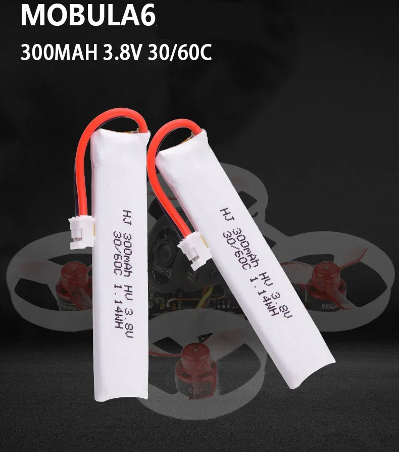High Voltage 3.8V 300mah 30C / 60C Lipo Battery with PH2.0 plug for RC Mobula6 7 HD FPV Racing RC Drone
High Voltage 3.8V 300mah 30C / 60C Lipo Battery with PH2.0 plug for RC Mobula6 7 HD FPV Racing RC Drone
