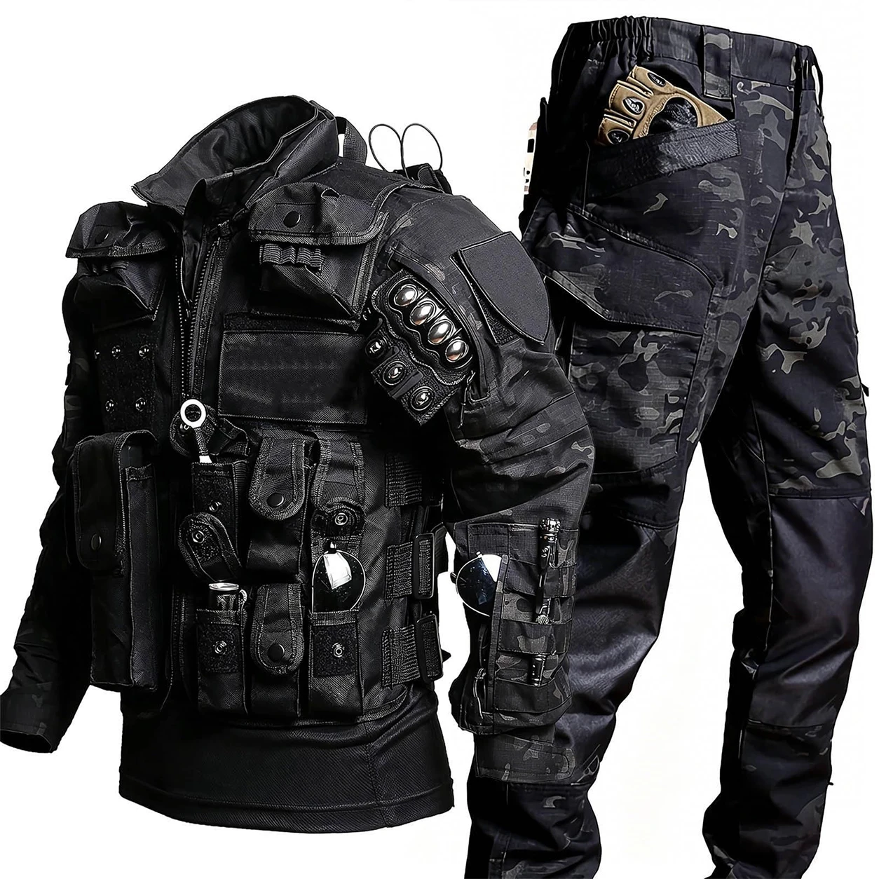 Mens Military Tactical Uniform Combat Shirt Cargo Pants Set Camouflage Airsoft Paintball Clothing Hunting Multi-pocket BDU Suit
Mens Military Tactical Uniform Combat Shirt Cargo Pants Set Camouflage Airsoft Paintball Clothing Hunting Multi-pocket BDU Suit