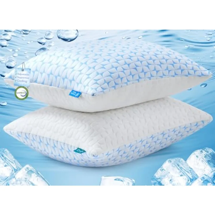 Firm Pillow Shredded Memory Foam, Cooling Pillow for Hot Sleeper, Adjustable Bed Pillow for Side Back Stomach Sleepers, Washabl
Firm Pillow Shredded Memory Foam, Cooling Pillow for Hot Sleeper, Adjustable Bed Pillow for Side Back Stomach Sleepers, Washabl
