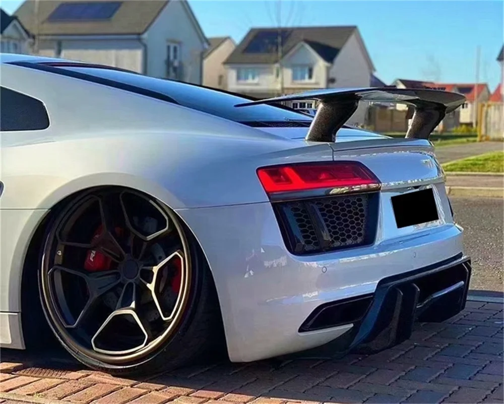 Used for Upgrading Audi R8 V10 to a True Carbon Fiber V-style Rear Spoiler Body Kit
Used for Upgrading Audi R8 V10 to a True Carbon Fiber V-style Rear Spoiler Body Kit