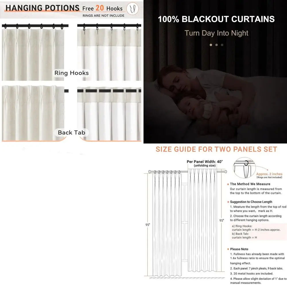 Затемняющие льняные плиссированные шторы, длина 955, комплект из 2 панелей, ширина 40 мм, для дома, натуральные
Затемняющие льняные плиссированные шторы, длина 955, комплект из 2 панелей, ширина 40 мм, для дома, натуральные