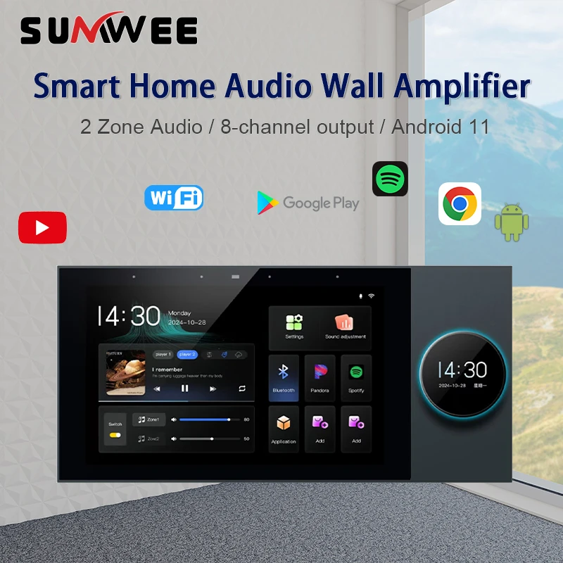 2026 New Designed 7 inch Smart Home Background Music Player Touch Screen Host Built-in Tuya Smart Zigbee Gateway Wall Amplifier
2026 New Designed 7 inch Smart Home Background Music Player Touch Screen Host Built-in Tuya Smart Zigbee Gateway Wall Amplifier