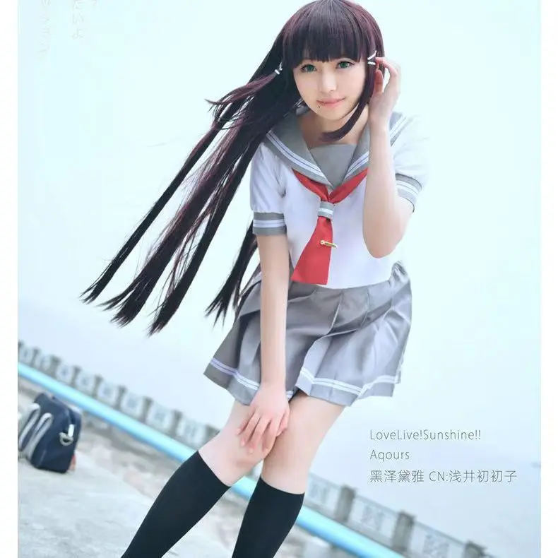 Anime Love Live Sunshine Takami Chika Cosplay Costume Aqours Sailor Uniform Full Set
Anime Love Live Sunshine Takami Chika Cosplay Costume Aqours Sailor Uniform Full Set
