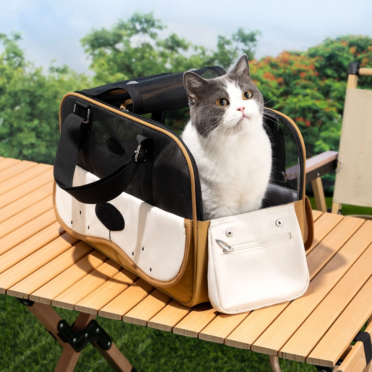 Stylish small dog Tote Bag with Secure Harness Clip Large capacity breathable cat soft sided carrier bag puppy Purse Carrier
Stylish small dog Tote Bag with Secure Harness Clip Large capacity breathable cat soft sided carrier bag puppy Purse Carrier