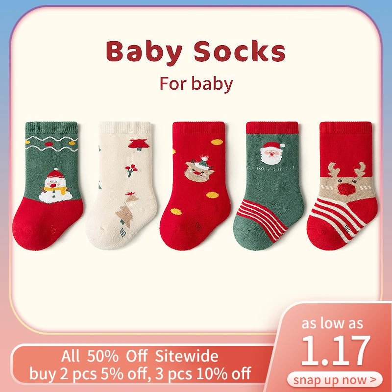 Baby Red Christmas Socks Winter Warm Children Middle Tube Sock Thicken Velvet Infant Long Sock 0-3year Boys Girls Plush Footwear
Baby Red Christmas Socks Winter Warm Children Middle Tube Sock Thicken Velvet Infant Long Sock 0-3year Boys Girls Plush Footwear