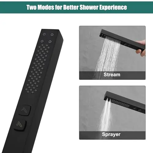 Matte Black Wall Mounted Bathtub Faucet Set With Waterfall Spout And Dual-Mode Handheld Shower Sprayer
Matte Black Wall Mounted Bathtub Faucet Set With Waterfall Spout And Dual-Mode Handheld Shower Sprayer