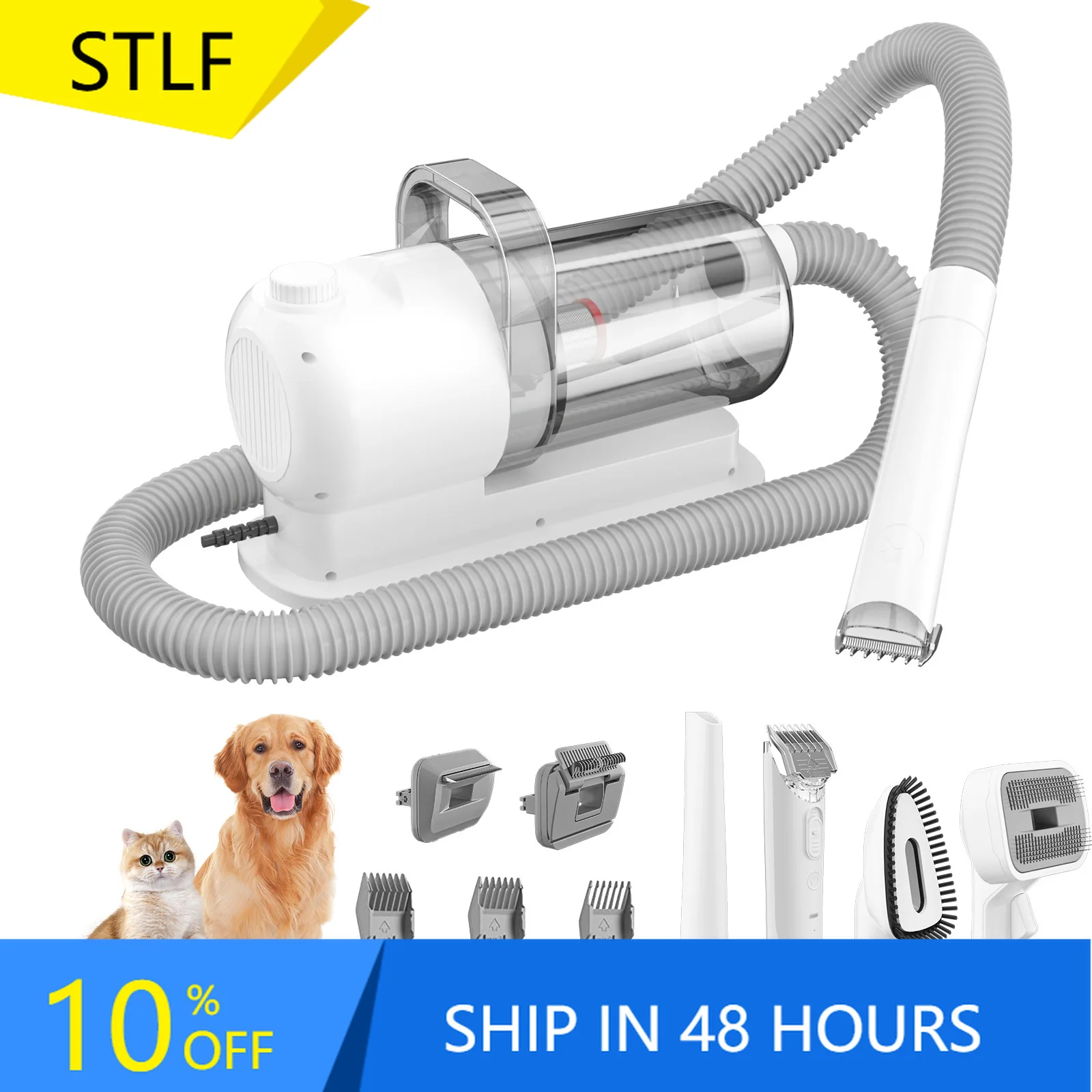 STLFMulti-Function All-In-One Pet Hair Cleaner & Vacuum Clipper Cross-Border Plastic Grooming Tool for Dogs
STLFMulti-Function All-In-One Pet Hair Cleaner & Vacuum Clipper Cross-Border Plastic Grooming Tool for Dogs