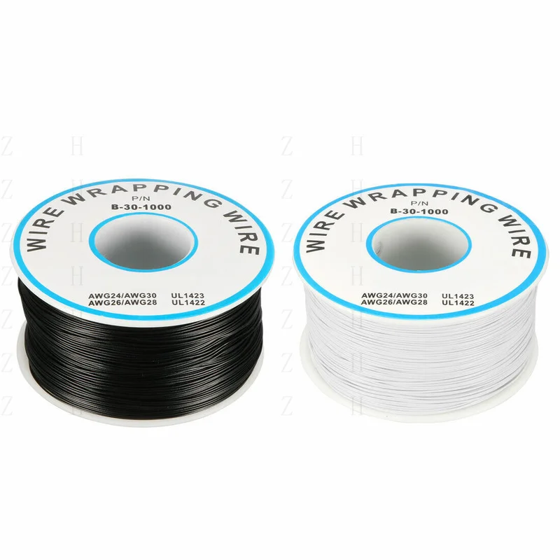 ZZZZ FOR 1000.7FT Breadboard Wrapping Wire PCB Weld Coated Tin Cable Black White 2pcs
ZZZZ FOR 1000.7FT Breadboard Wrapping Wire PCB Weld Coated Tin Cable Black White 2pcs