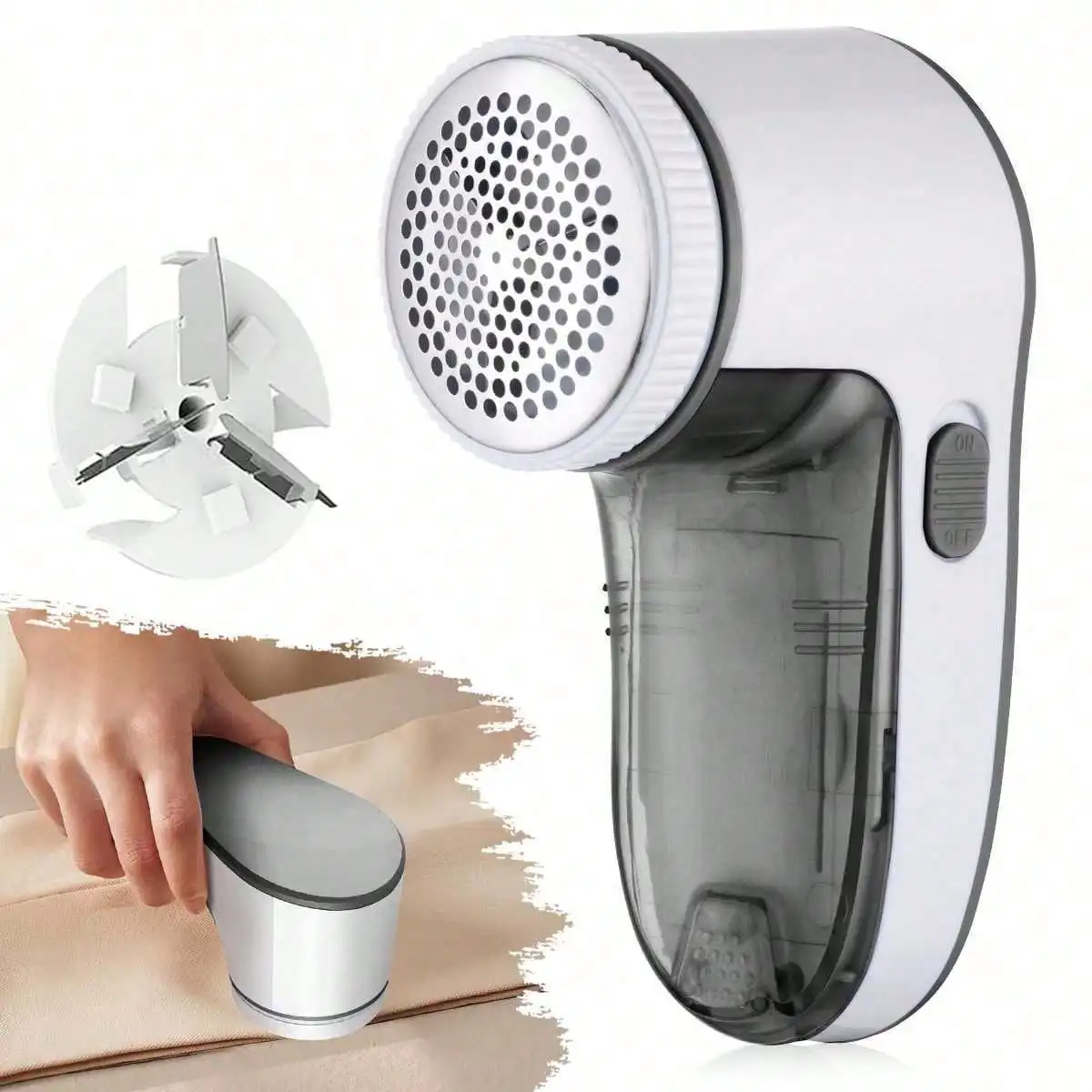 Electric Hair Remover Fabric Shaver Portable Hair Ball Trimmer Remover (Not Included (2*AA) )
Electric Hair Remover Fabric Shaver Portable Hair Ball Trimmer Remover (Not Included (2*AA) )