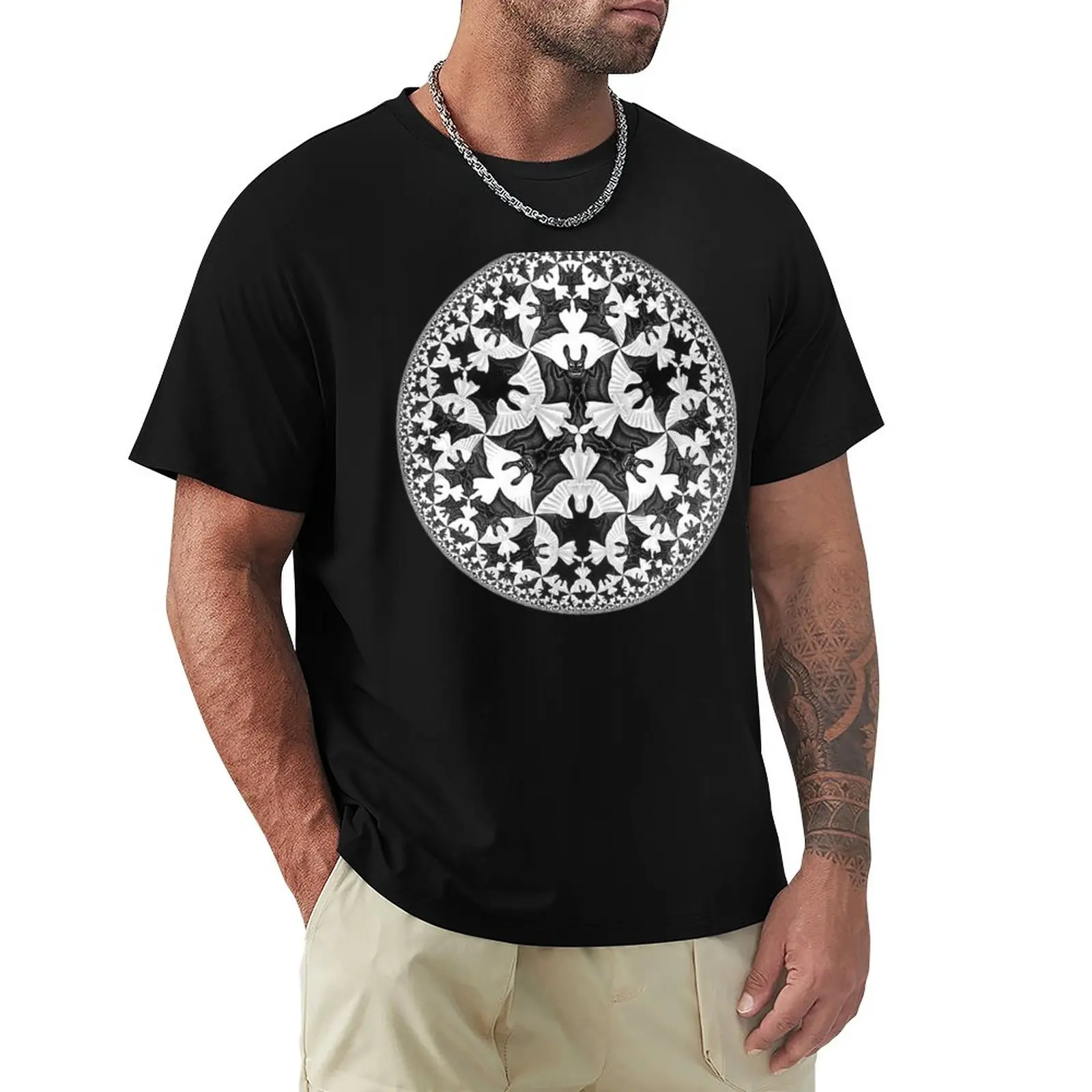 Circle Limit IV (Bats Pattern), by Maurits Cornelis Escher T-Shirt Tee shirt cute tops mens champion t shirts
Circle Limit IV (Bats Pattern), by Maurits Cornelis Escher T-Shirt Tee shirt cute tops mens champion t shirts