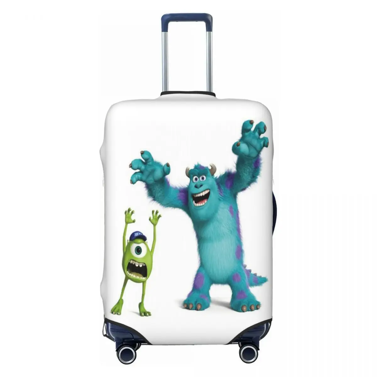 Изготовленный на заказ чехол для дорожного багажа Университета монстров Джеймса П. Салливан, моющийся чехол для чемодана, подходит для 18-32 дюймов 
Изготовленный на заказ чехол для дорожного багажа Университета монстров Джеймса П. Салливан, моющийся чехол для чемодана, подходит для 18-32 дюймов