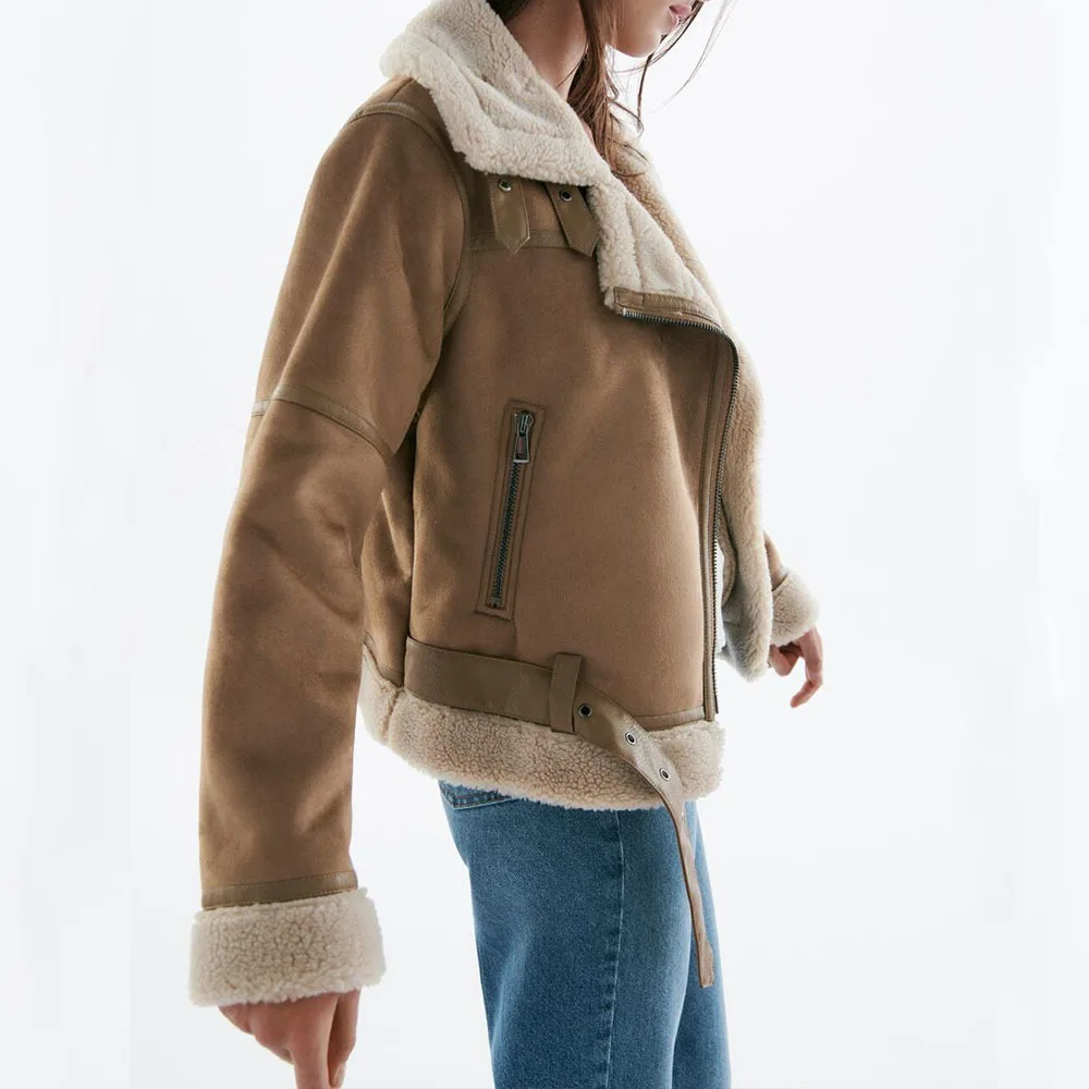 TEELYNN Vintage Long Sleeve Fur Jackets for Women Casual Lapel Zipper Pocket Winter Coats 2022 Warm Solid Loose Jacket Outwear
TEELYNN Vintage Long Sleeve Fur Jackets for Women Casual Lapel Zipper Pocket Winter Coats 2022 Warm Solid Loose Jacket Outwear
