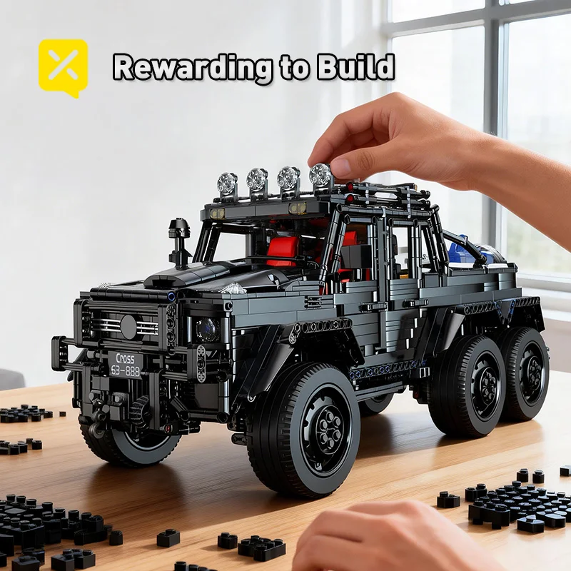 TOYLINX 6x6 Heavy-Duty Off-Road Truck SUV Building Blocks Toy Car Set 1:8 Scale Technical MOC Modified Vehicle Bricks Car Model
TOYLINX 6x6 Heavy-Duty Off-Road Truck SUV Building Blocks Toy Car Set 1:8 Scale Technical MOC Modified Vehicle Bricks Car Model