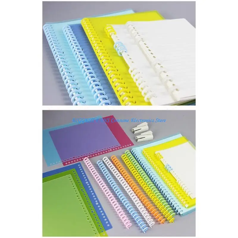 5Pcs 30 Rings 12mm Binding Coils 30 Rings Plastic Binder Spine Binding Comb
5Pcs 30 Rings 12mm Binding Coils 30 Rings Plastic Binder Spine Binding Comb