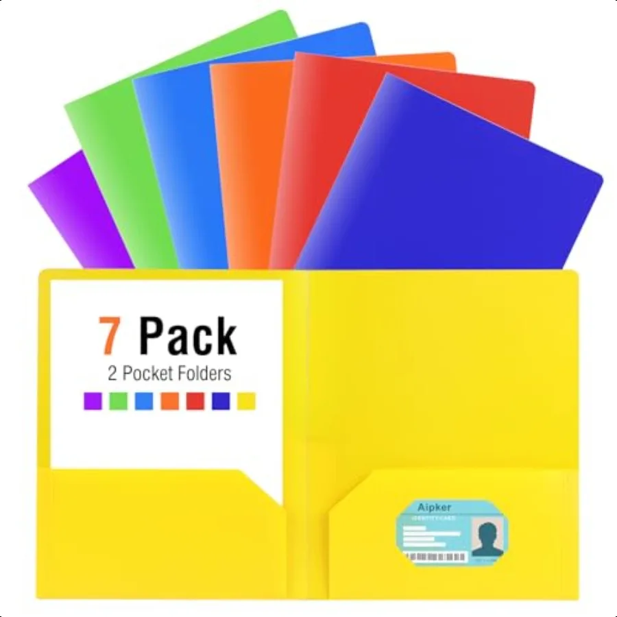 Plastic Folders with PocketsDurable File Folders with Busin Card Slot 2Pocket Folder for Documents School Office Letter Size 7
Plastic Folders with PocketsDurable File Folders with Busin Card Slot 2Pocket Folder for Documents School Office Letter Size 7