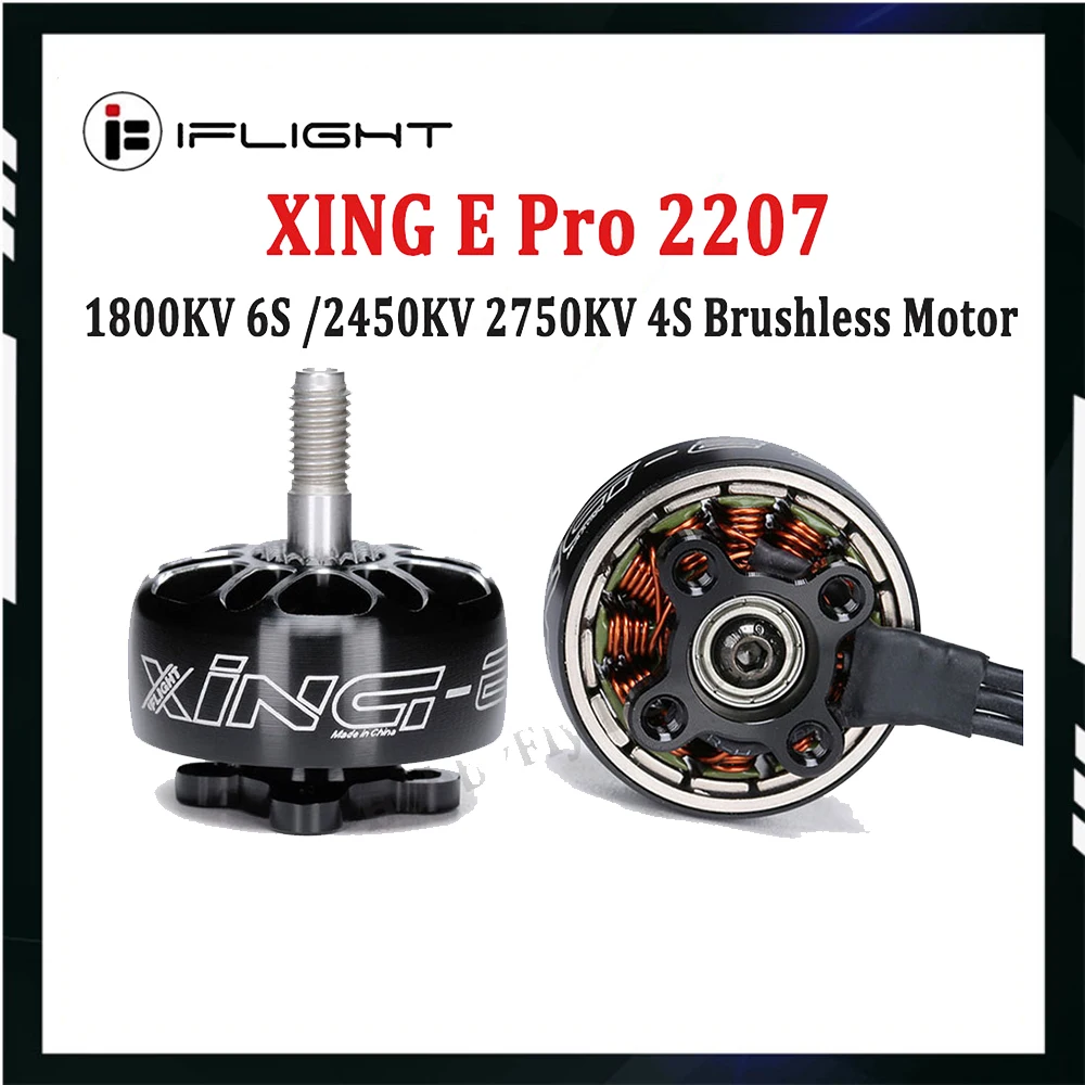 iFlight XING E Pro 2207 1800KV 6S/2450KV 2750KV 4S Бесщеточный двигатель, совместимый 5-дюймовый пропеллер для RC FPV Racing Drone Parts
iFlight XING E Pro 2207 1800KV 6S/2450KV 2750KV 4S Бесщеточный двигатель, совместимый 5-дюймовый пропеллер для RC FPV Racing Drone Parts