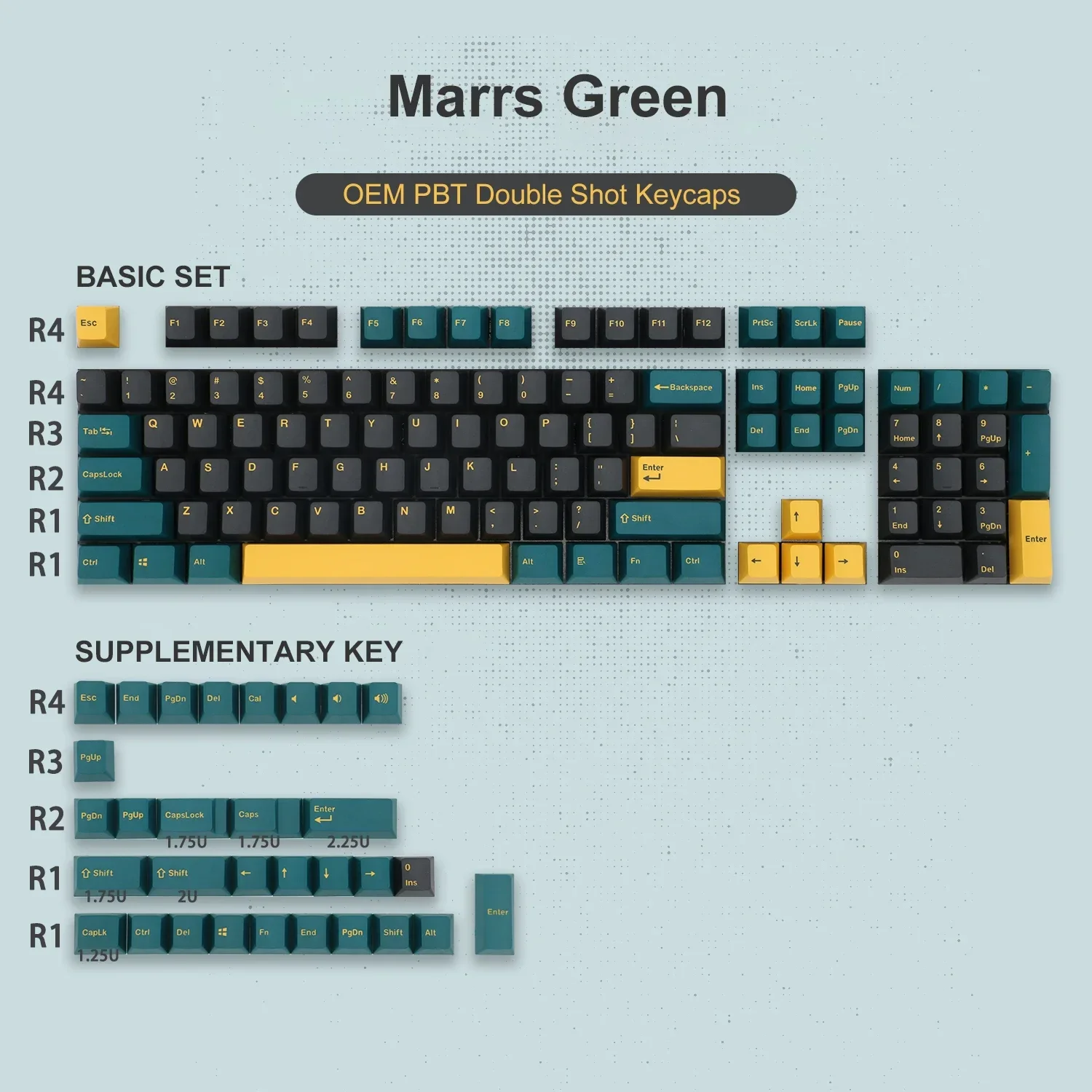 DIY OEM Profile Keycaps Set Mechanical keyboard OEM PBT Double Shot Keycaps
DIY OEM Profile Keycaps Set Mechanical keyboard OEM PBT Double Shot Keycaps