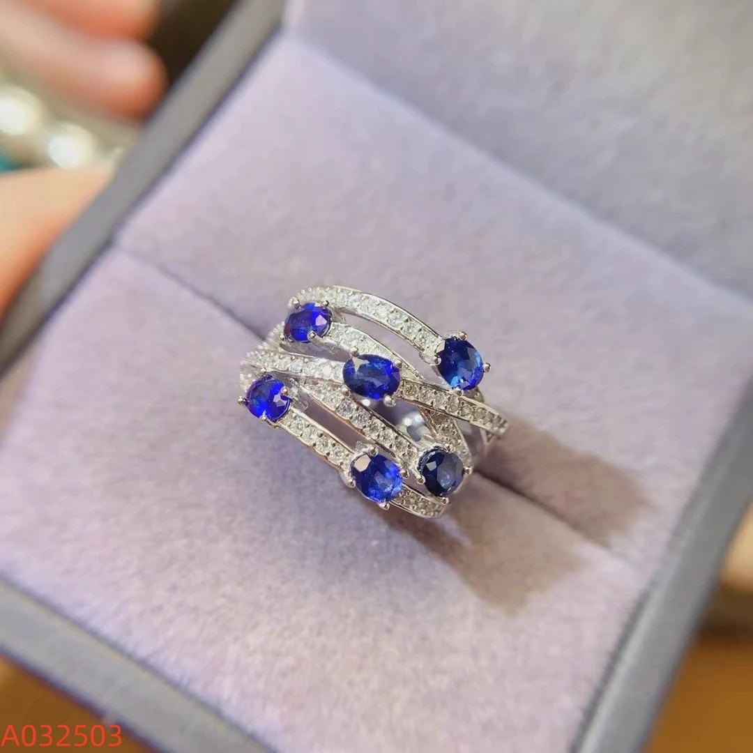 KJJEAXCMY S925 Sterling Silver Natural Sapphire Ring for Women - Elegant High Clarity Inlaid Gemstone Jewelry New Year's Gift
KJJEAXCMY S925 Sterling Silver Natural Sapphire Ring for Women - Elegant High Clarity Inlaid Gemstone Jewelry New Year's Gift