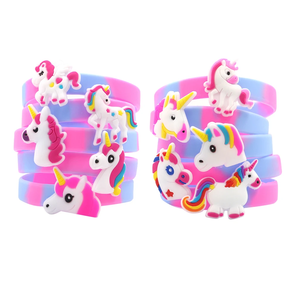 6 Pcs Unicorn Bracelet Flexible Wristbands Kid Jewelry Random Pattern Silicone Rings Bracelets 
6 Pcs Unicorn Bracelet Flexible Wristbands Kid Jewelry Random Pattern Silicone Rings Bracelets