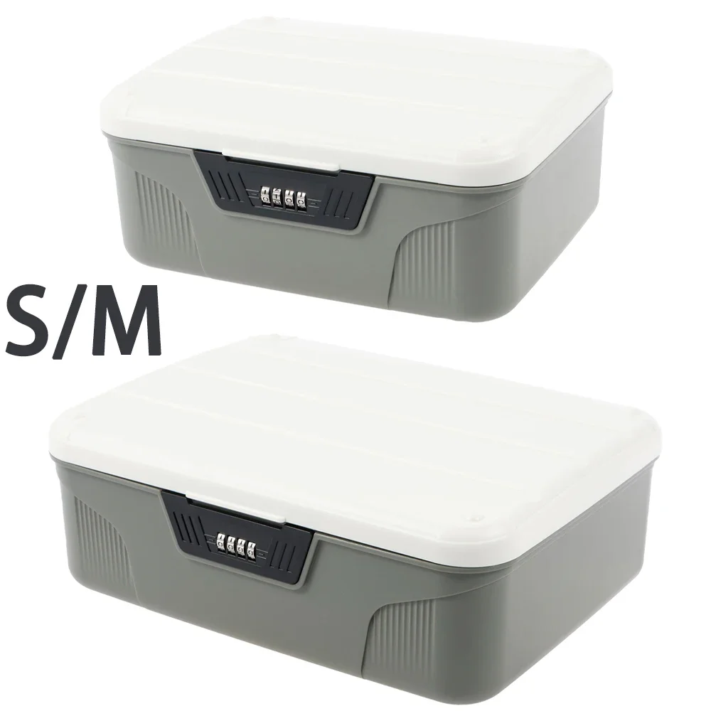 4 Digit Password Lock Safe Box Portable Organizer Case Lockable Storage Container Household Cash Jewelry Security Storage Box
4 Digit Password Lock Safe Box Portable Organizer Case Lockable Storage Container Household Cash Jewelry Security Storage Box