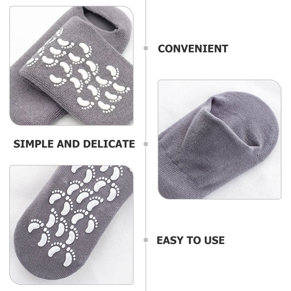 1 Pair Grey Gel Foot Mask Socks Dead Skin Removal Moisturizing Spa Care Women Dry Feet Heel Repair Anti Cracking Hydrating
1 Pair Grey Gel Foot Mask Socks Dead Skin Removal Moisturizing Spa Care Women Dry Feet Heel Repair Anti Cracking Hydrating