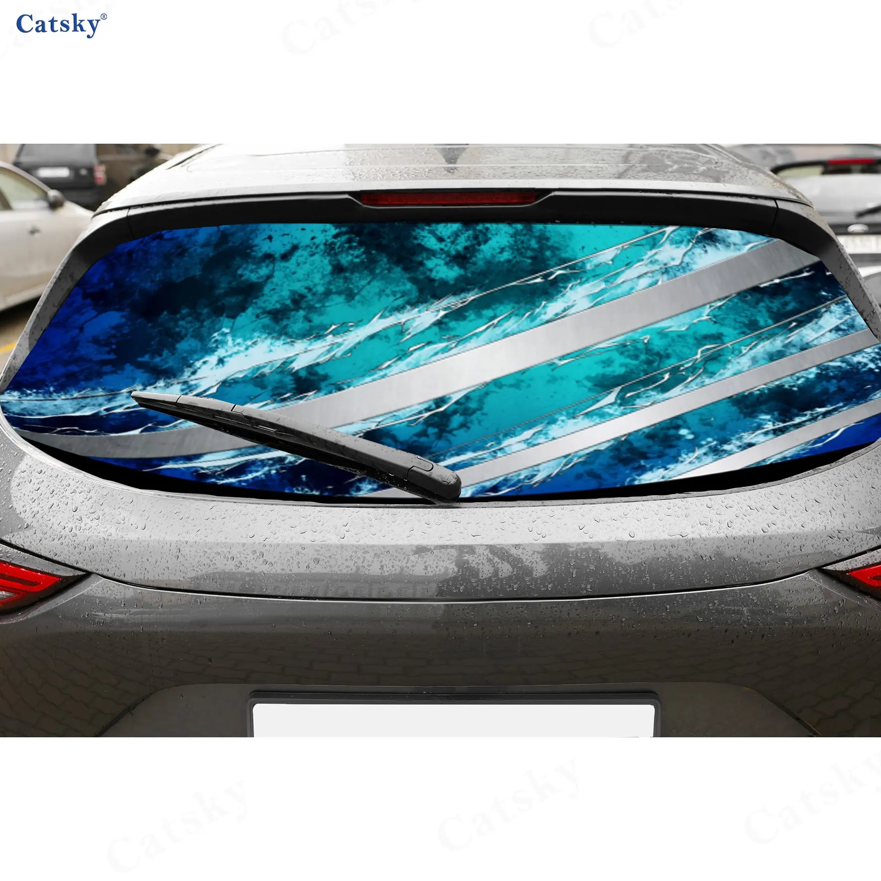 Teal Gradient Wing PVC Perforated Car Vinyl Wraps, Durable Car Rear Windshield Sticker, Waterproof Car Rear Window Decal
Teal Gradient Wing PVC Perforated Car Vinyl Wraps, Durable Car Rear Windshield Sticker, Waterproof Car Rear Window Decal