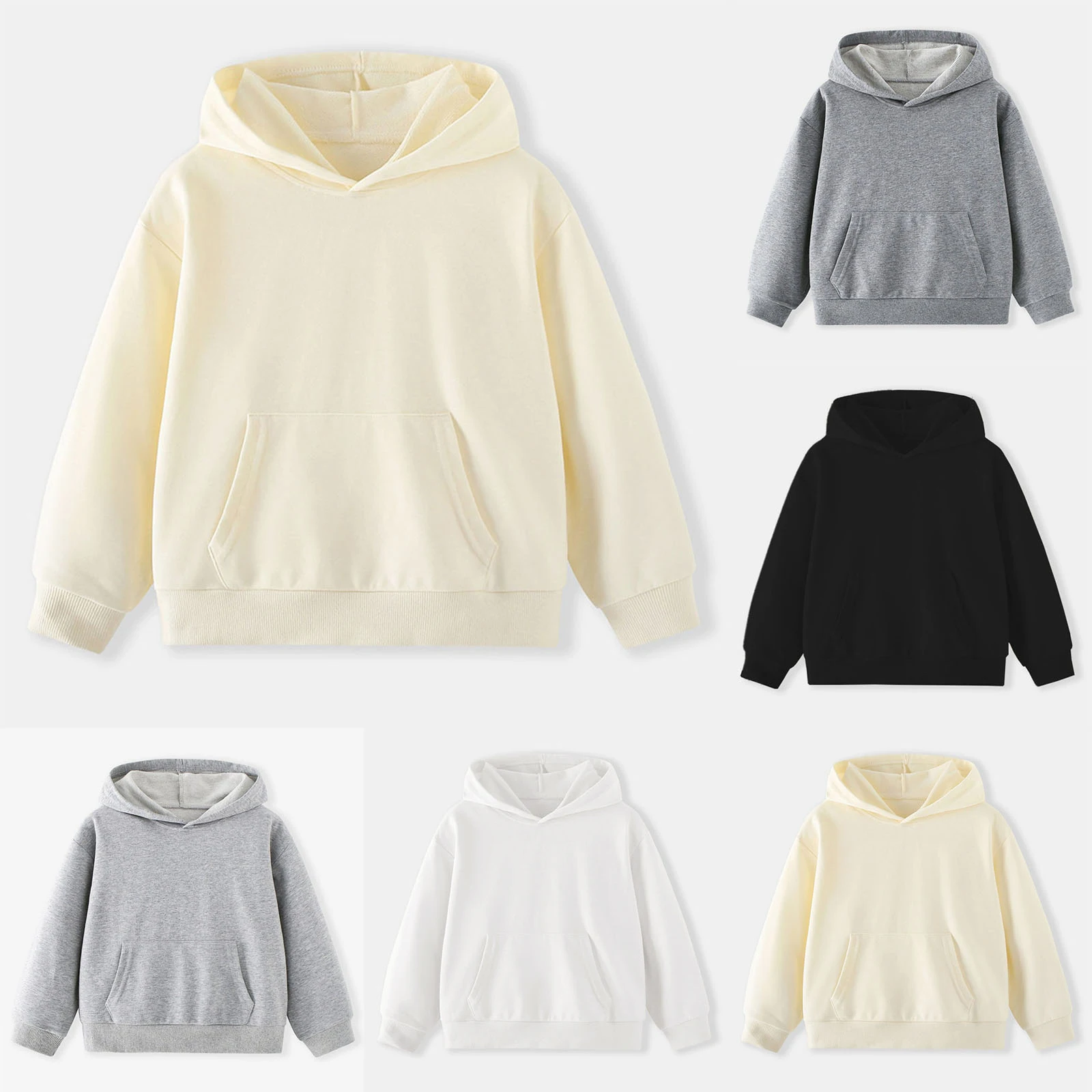 Kids Boys Hooded Sweatshirt Solid Color Versatile Comfortable Soft Long Sleeve Hoodies For Toddlers Fashionable Casual Clothing
Kids Boys Hooded Sweatshirt Solid Color Versatile Comfortable Soft Long Sleeve Hoodies For Toddlers Fashionable Casual Clothing