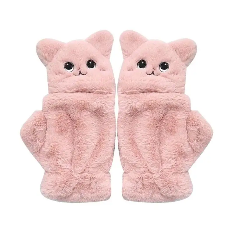 652F Winter Soft Faux Furs Cover Half Finger Gloves Women Plush Mittens
652F Winter Soft Faux Furs Cover Half Finger Gloves Women Plush Mittens