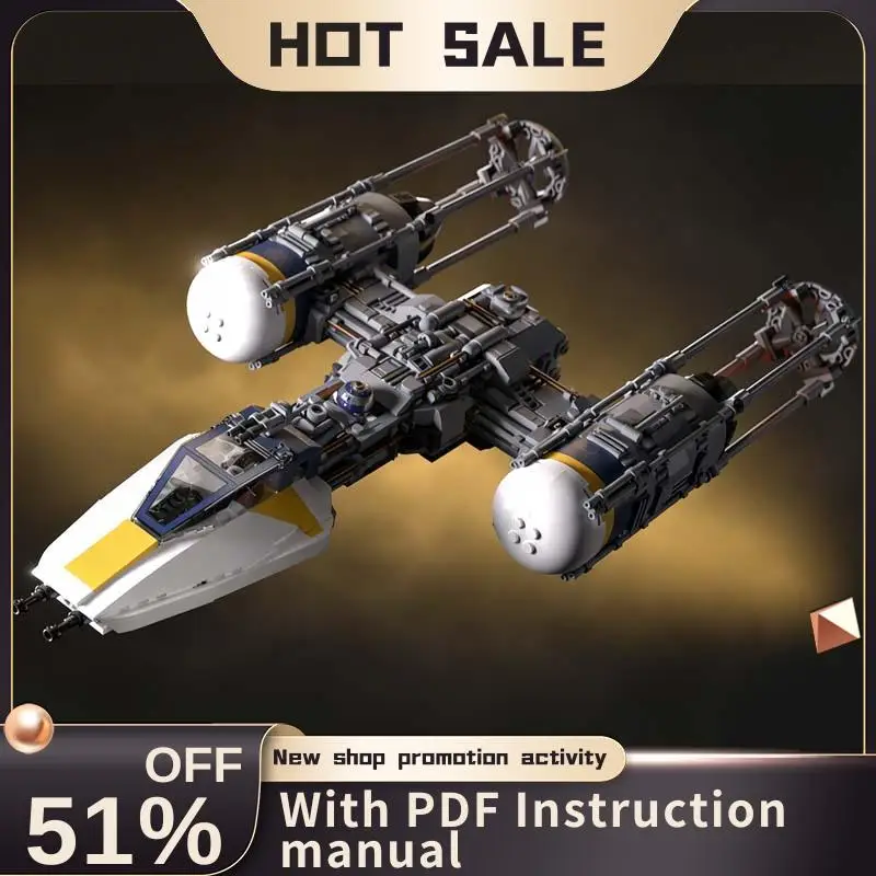 New 1270Pcs Famous Star Battle Movie Moc Btl-A4 Ywing Starfighter Model Diy Creative Ideas Toys Birthday Gifts Building Blocks
New 1270Pcs Famous Star Battle Movie Moc Btl-A4 Ywing Starfighter Model Diy Creative Ideas Toys Birthday Gifts Building Blocks
