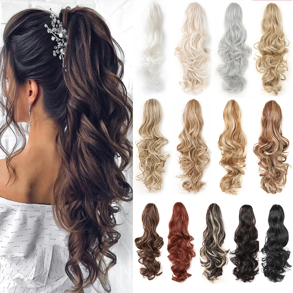 Claw Clip in Ponytail Extension Synthetic Hairpiece Curly Wavy Hair Extension 18&24 inch Long Ponytail Hairpieces for Women Girl
Claw Clip in Ponytail Extension Synthetic Hairpiece Curly Wavy Hair Extension 18&24 inch Long Ponytail Hairpieces for Women Girl