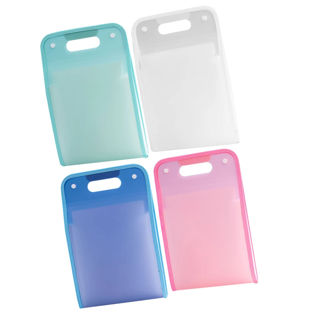 4pcs Large Capacity Accordion File Organizer Transparent Blue Green Pink Document Bag Plastic Folders Storage Papers Student
4pcs Large Capacity Accordion File Organizer Transparent Blue Green Pink Document Bag Plastic Folders Storage Papers Student