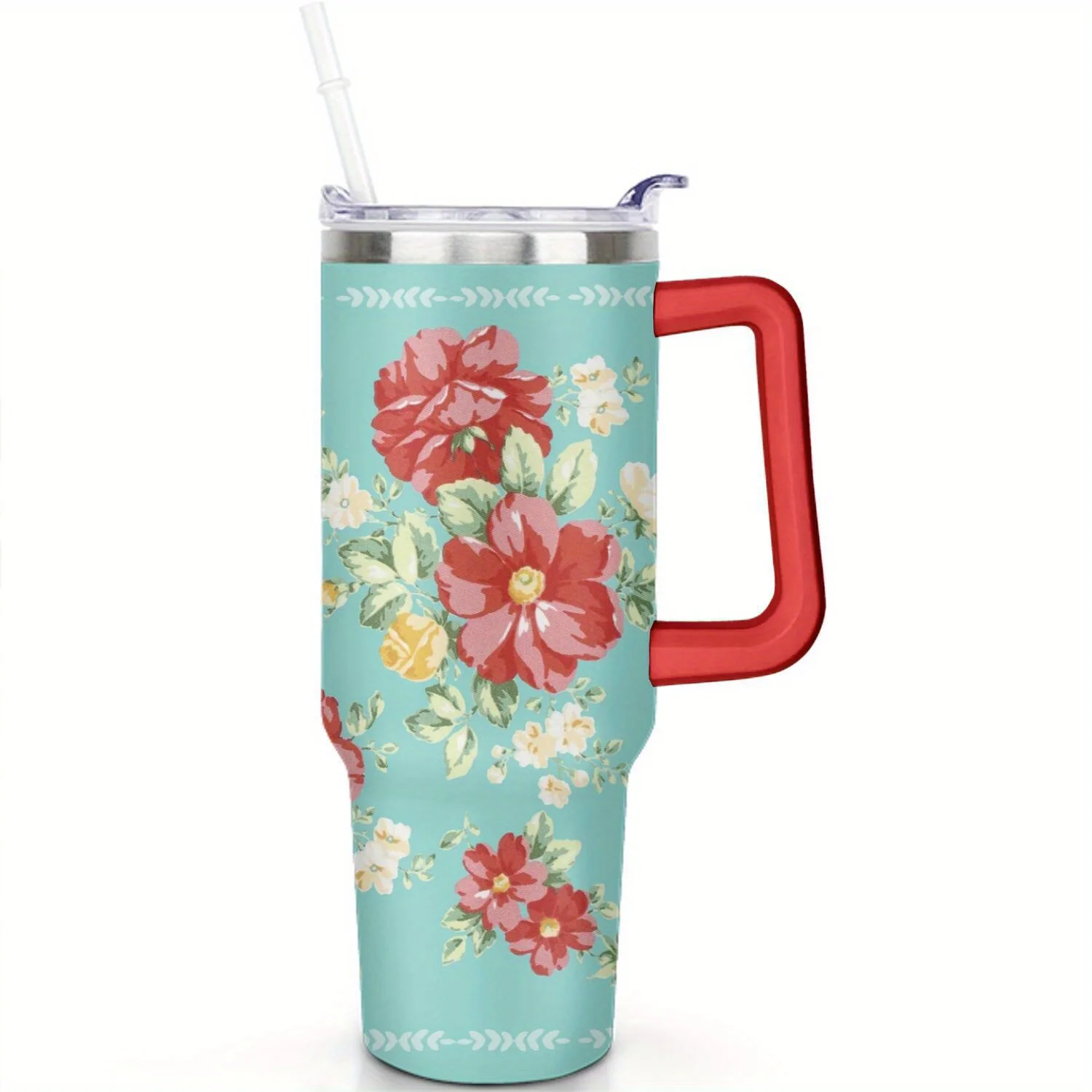 40oz Pioneer Pink Peel Tumbler with Handle and Silicone Straws, Double Wall Vacuum Insulated Stainless Steel Travel Mug Leak-Proof Coffee Cup on Screw Lid and Straw Red
40oz Pioneer Pink Peel Tumbler with Handle and Silicone Straws, Double Wall Vacuum Insulated Stainless Steel Travel Mug Leak-Proof Coffee Cup on Screw Lid and Straw Red