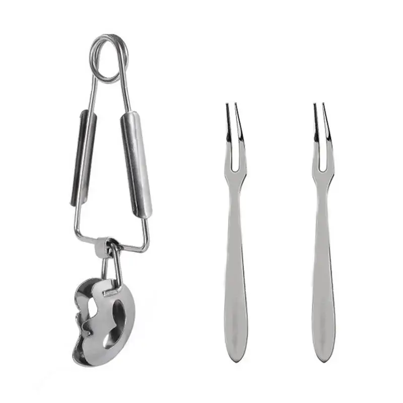 Snail Tong Forks Set Food Grade Snail Tongs Anti-deform Sturdy Snail Seafood Serving Tongs Snail Clip for Home Restaurant
Snail Tong Forks Set Food Grade Snail Tongs Anti-deform Sturdy Snail Seafood Serving Tongs Snail Clip for Home Restaurant