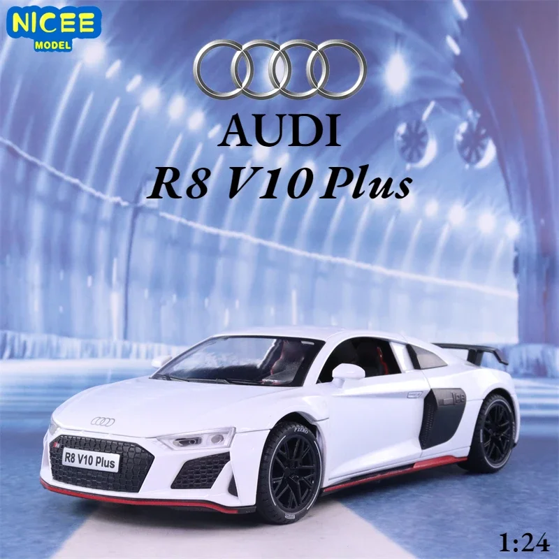 Модель спортивного автомобиля AUDI R8 V10 Plus в масштабе 1:24, модель литая из металлического сплава, модель автомобиля со звуковым оформлением, коллекционная детская игрушка, подарки A405
Модель спортивного автомобиля AUDI R8 V10 Plus в масштабе 1:24, модель литая из металлического сплава, модель автомобиля со звуковым оформлением, коллекционная детская игрушка, подарки A405